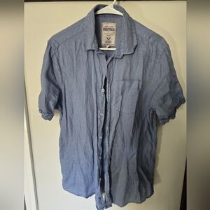Blue Button-Up Shirt